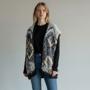 NWOT‎ Maiami Berlin Diamond 3D Long Vest XS — (Rare colorway)